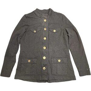 AVENTURA Jacket Military Style Zip Button Organic Size L​​​​​